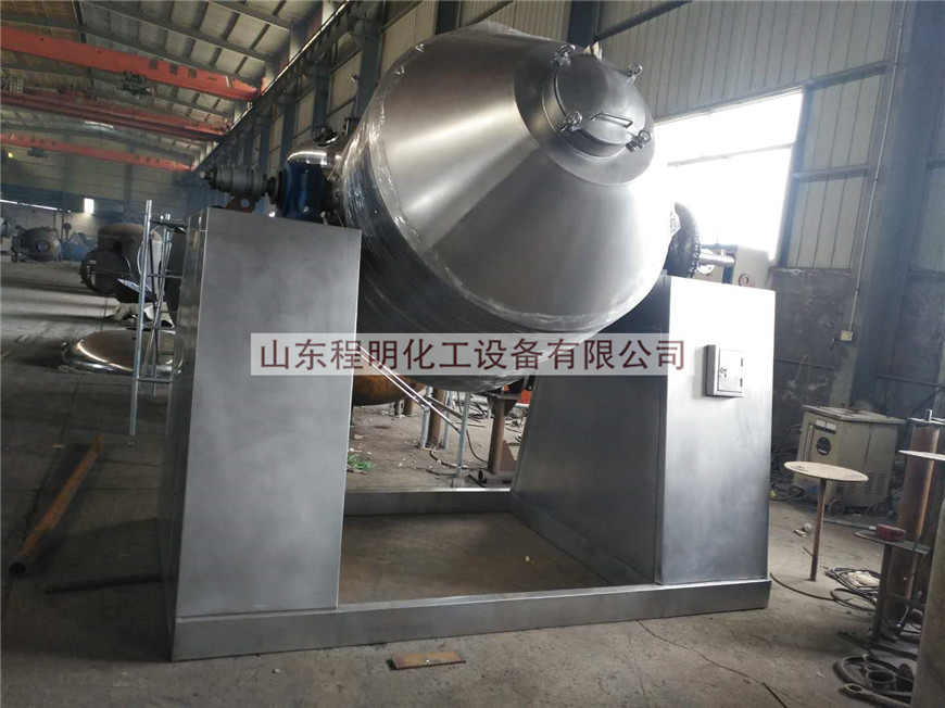 GMP Standard Glass Lined Double-conical Rotary Vacuum Dryer