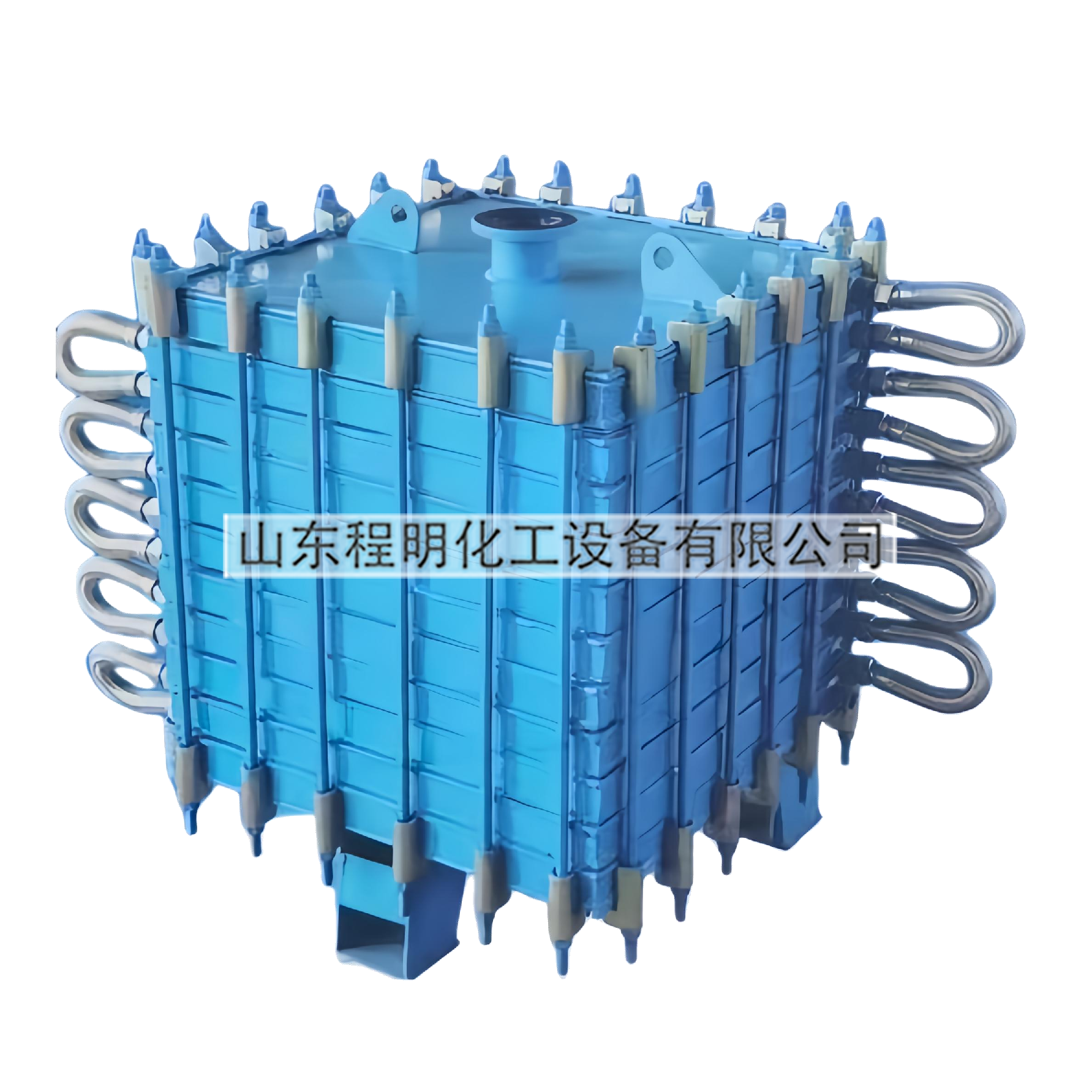 方形搪玻璃平板片式冷凝器